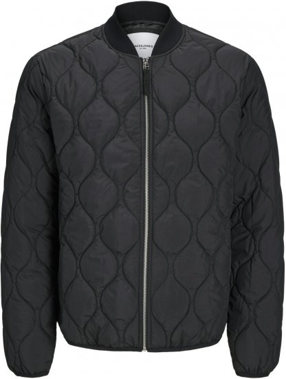 Jack & Jones JJKODA Light Bomber Jacket Black - Bundy - Bundy Nadměrné Velikosti - 2XL-8XL