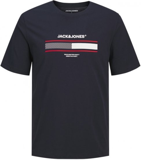 Jack & Jones SOUTH T-Shirt Navy Blazer - Trička - Trička nadměrné velikosti - 2XL-14XL