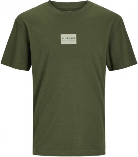 Jack & Jones HAKKAI T-Shirt Kombu Green - Trička - Trička nadměrné velikosti - 2XL-14XL