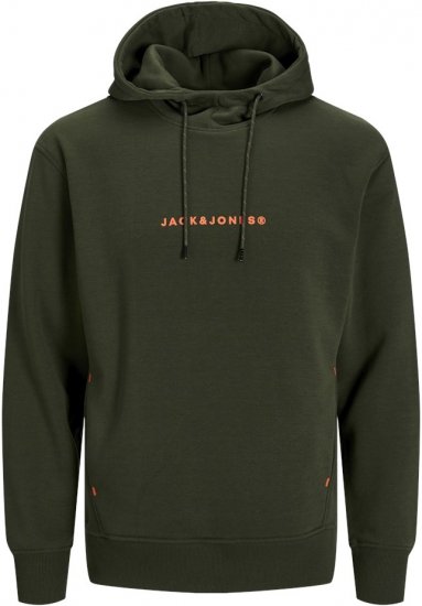 Jack & Jones TREE Hoodie Kombu Green - Mikiny & mikiny s kapucí - Mikiny & Mikiny s kapucí 2XL-12XL