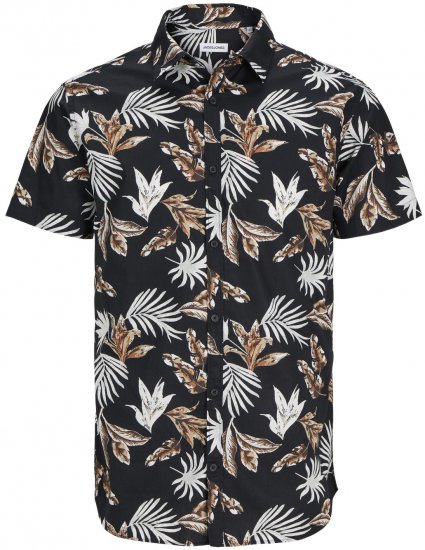 Jack & Jones JOSHUA Floral Shirt Black - Košile - Košile 2XL-10XL