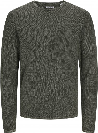 Jack & Jones JJDEAN Knitted Sweater Kombu Green - Mikiny & mikiny s kapucí - Mikiny & Mikiny s kapucí 2XL-12XL