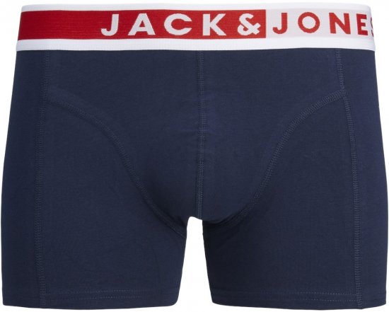 Jack & Jones JACKARIM Trunks 3-Pack Red - Spodní prádlo - Spodní Prádlo Nadměrné Velikosti 2XL-8XL