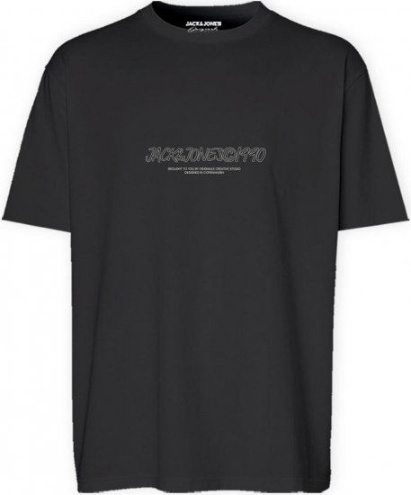 Jack & Jones JORBRONX T-Shirt Black - Trička - Trička nadměrné velikosti - 2XL-14XL