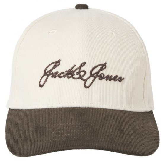 Jack & Jones Base Corduroy Cap Antique White - Doplňky - 