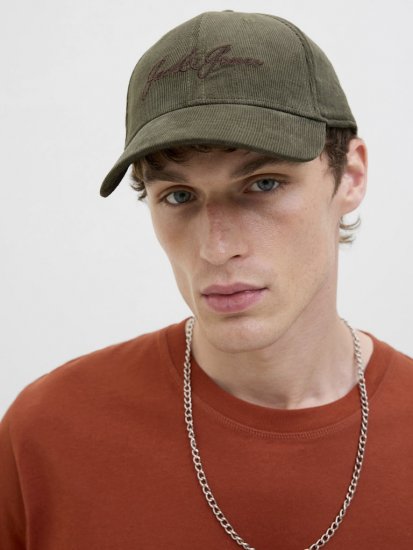 Jack & Jones Base Corduroy Cap Dusty Olive - Doplňky - 