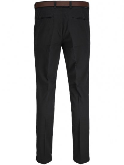 Jack & Jones Marco Franco Chino With Belt Black - Džíny & kalhoty - Džíny a Kalhoty - W40-W70