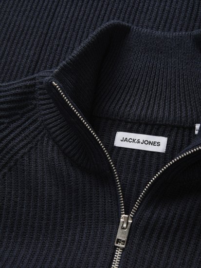 Jack & Jones Pannel Zip Knit Cardigan Sky Captain - Mikiny & mikiny s kapucí - Mikiny & Mikiny s kapucí 2XL-12XL
