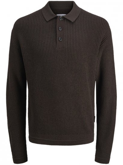 Jack & Jones Kaito Knit Polo Pullover Delicioso - Mikiny & mikiny s kapucí - Mikiny & Mikiny s kapucí 2XL-12XL