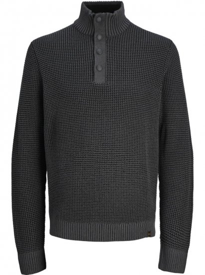 Jack & Jones Ethan High Neck Knit Pullover Black - Mikiny & mikiny s kapucí - Mikiny & Mikiny s kapucí 2XL-12XL