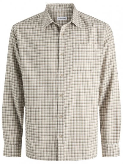 Jack & Jones Mini Check Long Sleeve Shirt Atmosphere - Košile - Košile 2XL-10XL