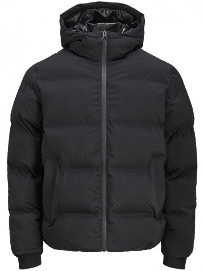 Jack & Jones Kaito Puffer Jacket Black - Bundy - Bundy Nadměrné Velikosti - 2XL-8XL