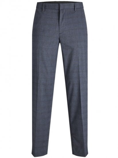 Jack & Jones Harry Pedro Formal Check Trousers Dark Navy - Džíny & kalhoty - Džíny a Kalhoty - W40-W70