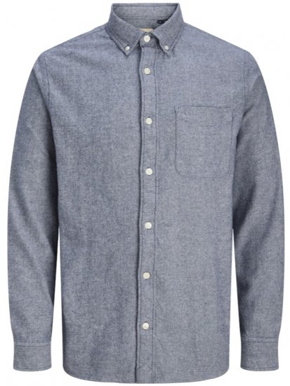 Jack & Jones Brook Twill Long Sleeve Shirt Night Sky - Košile - Košile 2XL-10XL