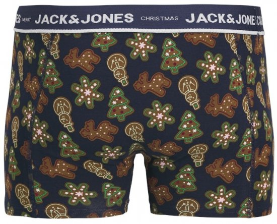 Jack & Jones Gingerbread Trunks 3-Pack Black - Spodní prádlo - Spodní Prádlo Nadměrné Velikosti 2XL-8XL