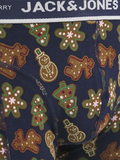 Jack & Jones Gingerbread Trunks 3-Pack Black - Spodní prádlo - Spodní Prádlo Nadměrné Velikosti 2XL-8XL