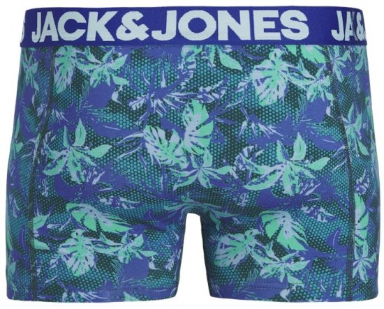  Jack & Jones Tropical Flowers Trunks 5-Pack Blue - Spodní prádlo - Spodní Prádlo Nadměrné Velikosti 2XL-8XL