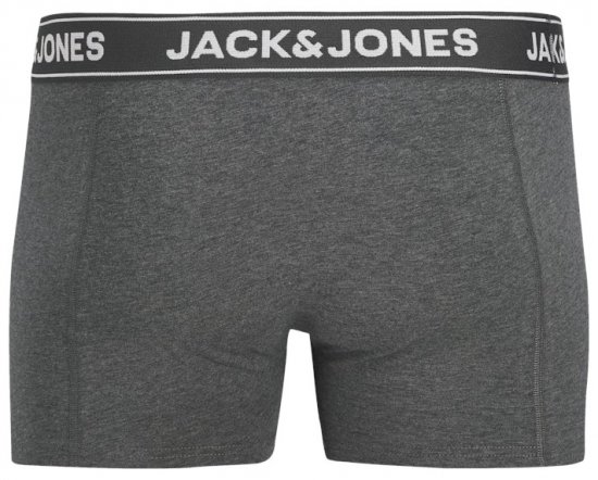 Jack & Jones Black Friday Trunks 3-Pack Grey Black - Spodní prádlo - Spodní Prádlo Nadměrné Velikosti 2XL-8XL