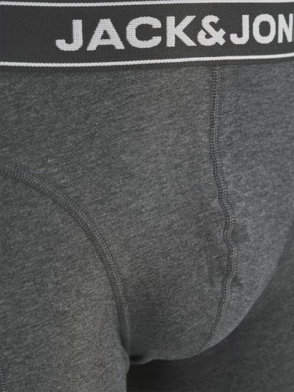 Jack & Jones Black Friday Trunks 3-Pack Grey Black - Spodní prádlo - Spodní Prádlo Nadměrné Velikosti 2XL-8XL