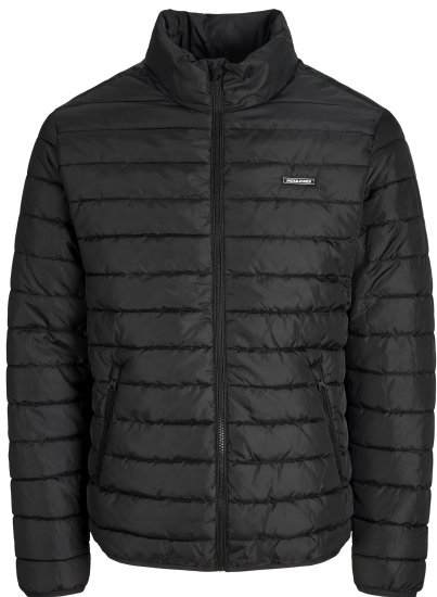 Jack & Jones Elvis Light Puffer Collar Jacket Black - Bundy - Bundy Nadměrné Velikosti - 2XL-8XL