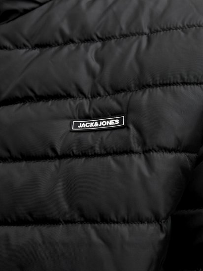 Jack & Jones Elvis Light Puffer Collar Jacket Black - Bundy - Bundy Nadměrné Velikosti - 2XL-8XL