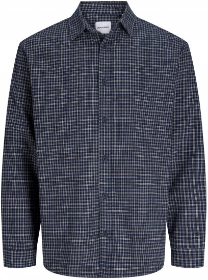 Jack & Jones Carter Check Shirt Navy Blazer - Košile - Košile 2XL-10XL