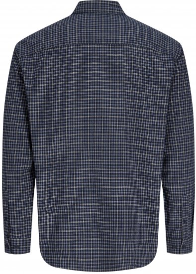 Jack & Jones Carter Check Shirt Navy Blazer - Košile - Košile 2XL-10XL