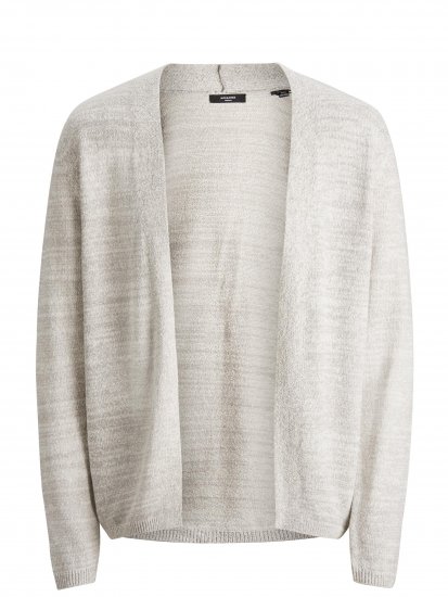 Jack & Jones Blasonic Knit Cardigans Egret - Mikiny & mikiny s kapucí - Mikiny & Mikiny s kapucí 2XL-12XL