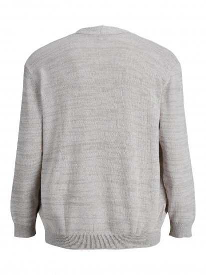 Jack & Jones Blasonic Knit Cardigans Egret - Mikiny & mikiny s kapucí - Mikiny & Mikiny s kapucí 2XL-12XL