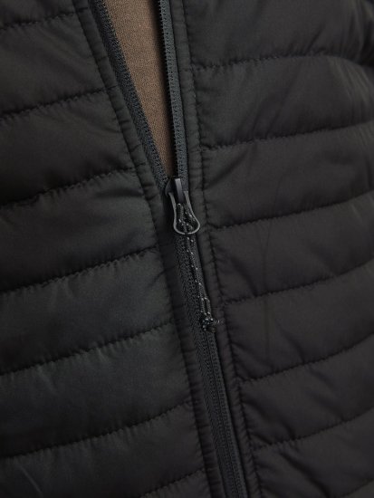Jack & Jones MULTI QUILTED SET-IN Sleeves Jacket Black - Bundy - Bundy Nadměrné Velikosti - 2XL-8XL