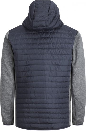 Jack & Jones MULTI QUILTED SET-IN Sleeves Jacket Grey Melange - Bundy - Bundy Nadměrné Velikosti - 2XL-8XL
