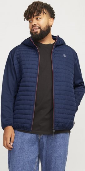 Jack & Jones MULTI QUILTED SET-IN Sleeves Jacket Navy Blazer - Bundy - Bundy Nadměrné Velikosti - 2XL-8XL