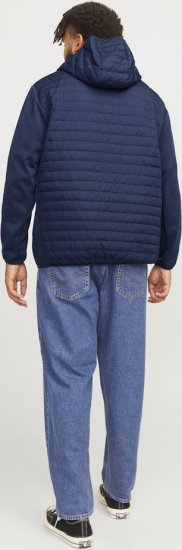 Jack & Jones MULTI QUILTED SET-IN Sleeves Jacket Navy Blazer - Bundy - Bundy Nadměrné Velikosti - 2XL-8XL