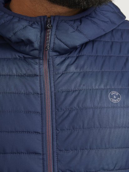 Jack & Jones MULTI QUILTED SET-IN Sleeves Jacket Navy Blazer - Bundy - Bundy Nadměrné Velikosti - 2XL-8XL