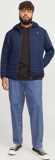 Jack & Jones MULTI QUILTED SET-IN Sleeves Jacket Navy Blazer - Bundy - Bundy Nadměrné Velikosti - 2XL-8XL