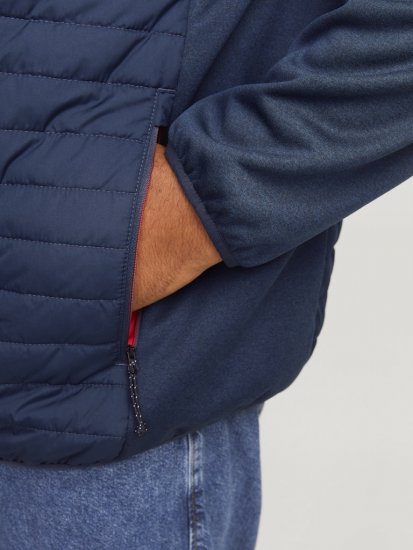Jack & Jones MULTI QUILTED SET-IN Sleeves Jacket Navy Blazer - Bundy - Bundy Nadměrné Velikosti - 2XL-8XL