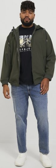Jack & Jones BASIC Water-Resistant Softshell Jacket Green - Bundy - Bundy Nadměrné Velikosti - 2XL-8XL