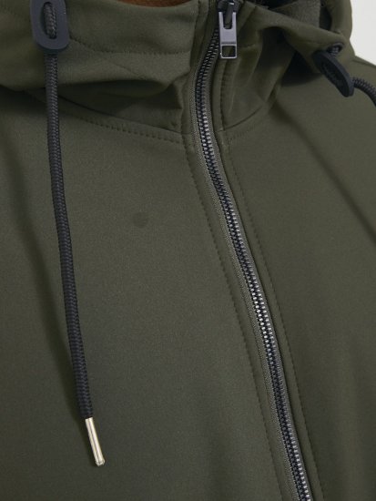 Jack & Jones BASIC Water-Resistant Softshell Jacket Green - Bundy - Bundy Nadměrné Velikosti - 2XL-8XL