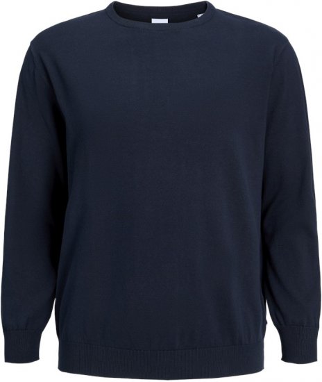 Jack & Jones BASIC Knitted Sweater Navy Blazer - Mikiny & mikiny s kapucí - Mikiny & Mikiny s kapucí 2XL-12XL