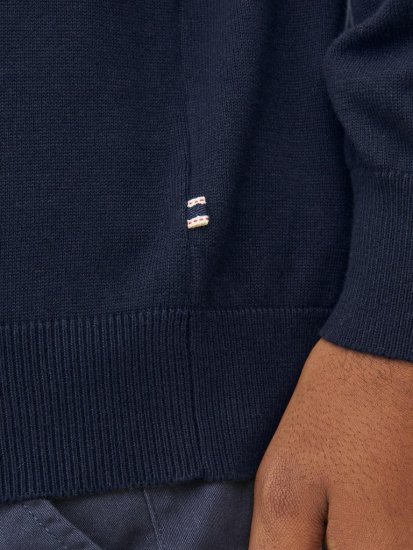 Jack & Jones BASIC Knitted Sweater Navy Blazer - Mikiny & mikiny s kapucí - Mikiny & Mikiny s kapucí 2XL-12XL