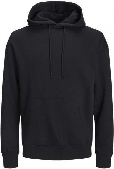 Jack & Jones BRADLEY Hoodie Black - Mikiny & mikiny s kapucí - Mikiny & Mikiny s kapucí 2XL-12XL