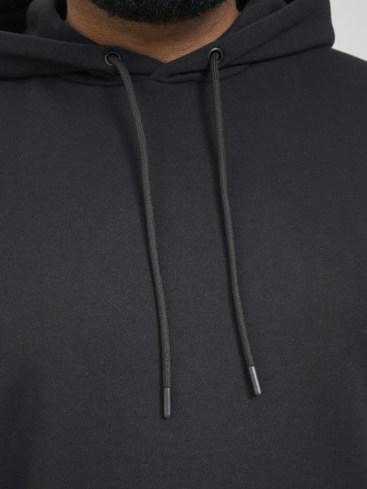 Jack & Jones BRADLEY Hoodie Black - Mikiny & mikiny s kapucí - Mikiny & Mikiny s kapucí 2XL-12XL