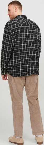 Jack & Jones JORCOZY FLANNEL CHECK SHIRT LS Black - Košile - Košile 2XL-10XL