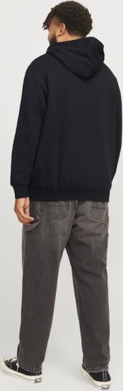 Jack & Jones CORP LOGO PLAY 5 Print Hoodie Black - Mikiny & mikiny s kapucí - Mikiny & Mikiny s kapucí 2XL-12XL