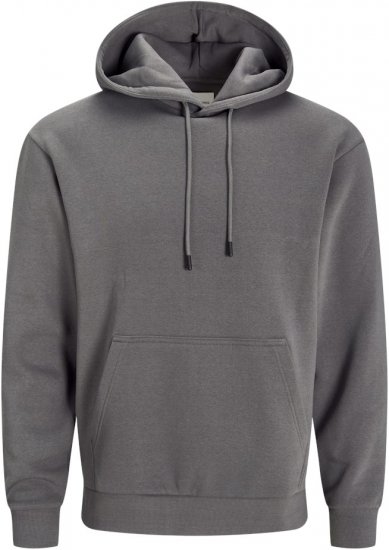 Jack & Jones BRADLEY Hoodie Grey - Mikiny & mikiny s kapucí - Mikiny & Mikiny s kapucí 2XL-12XL