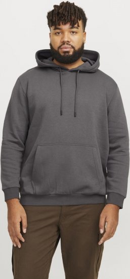 Jack & Jones BRADLEY Hoodie Grey - Mikiny & mikiny s kapucí - Mikiny & Mikiny s kapucí 2XL-12XL