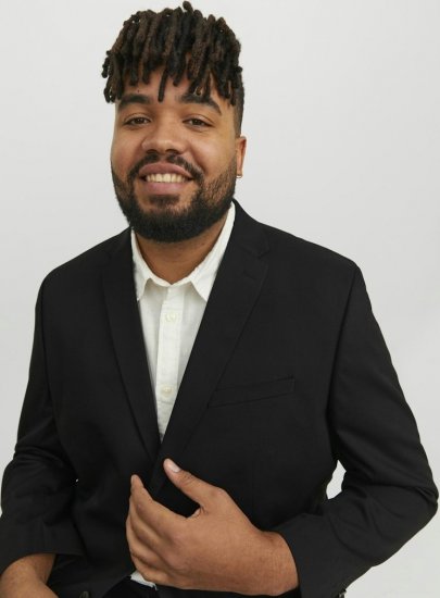 Jack & Jones FRANCO Blazer Black - Obleky - Obleky 2XL-8XL