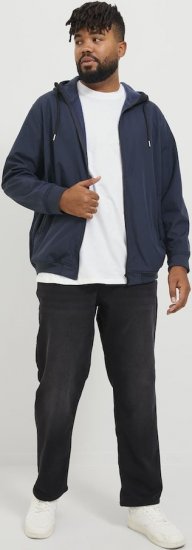 Jack & Jones BASIC Water-Resistant Softshell Jacket Navy Blazer - Bundy - Bundy Nadměrné Velikosti - 2XL-8XL