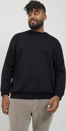 Jack & Jones BRADLEY Sweatshirt Black - Mikiny & mikiny s kapucí - Mikiny & Mikiny s kapucí 2XL-12XL