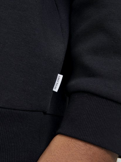 Jack & Jones BRADLEY Sweatshirt Black - Mikiny & mikiny s kapucí - Mikiny & Mikiny s kapucí 2XL-12XL